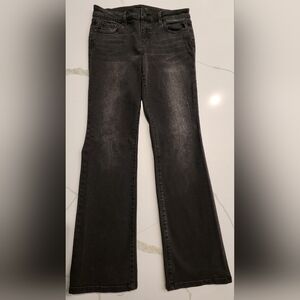 Level 99 Black Stretch Denim Boot Cut Jeans Women's 30
